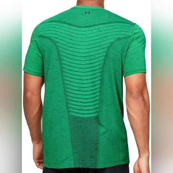 Men's UNDER ARMOUR UA SZ XL SEAMLESS WAVE SHORT SLEEVE SHIRT TOP - Picture 4 of 5